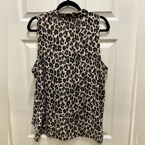 Vince Camuto Leopard sleeveless top- size Xl - Picture 4 of 4